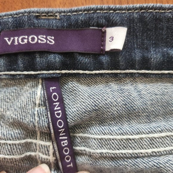 Vigoss jeans size 3 bootcut - Picture 3 of 4
